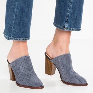 Sam Edelman Blue Suede Mule Sz 8